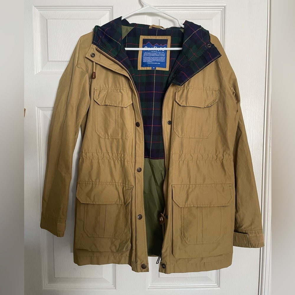 Penfield 60/40 Tan Outdoor Zip Up Jacket Down-Proof and Wind-Proof size Medium